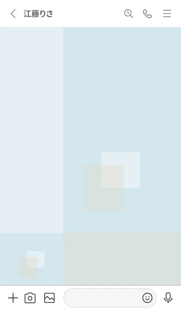 [LINE着せ替え] 白とベージュの四角29の画像2