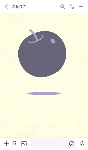 [LINE着せ替え] りんご型のきせかえ ペールオーキッドの画像2