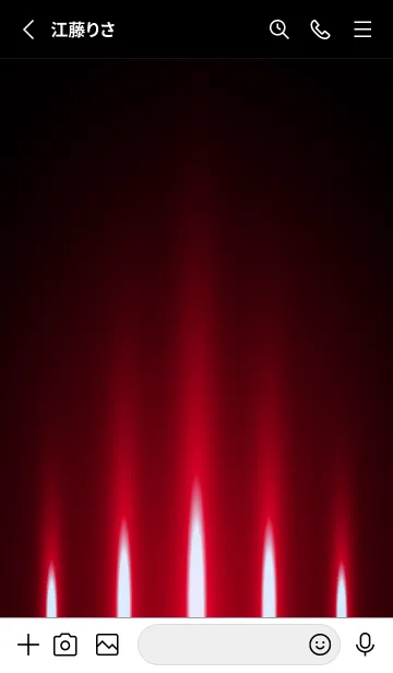 [LINE着せ替え] APPLE RED LIGHT 2の画像2