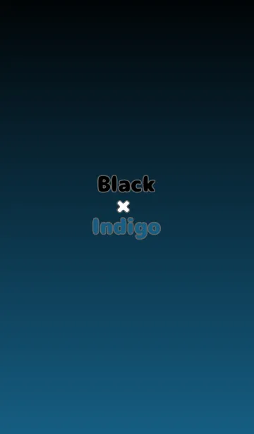 [LINE着せ替え] ブラック★藍色.TKCの画像1