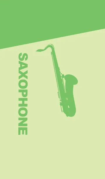 [LINE着せ替え] Saxophone CLR ペールフレッシュグリーンの画像1