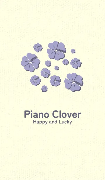 [LINE着せ替え] Piano clover ペールオーキッドの画像1