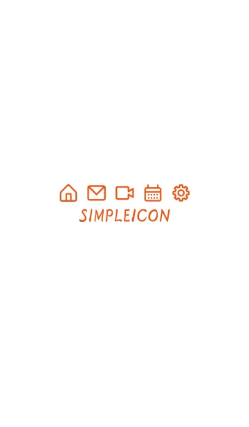 [LINE着せ替え] SIMPLE ICON -WHITE- 70の画像1