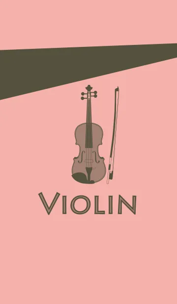 [LINE着せ替え] Violin CLR 珊瑚色の画像1