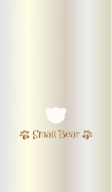 [LINE着せ替え] Small Bear *WHITEGOLD 7*の画像1