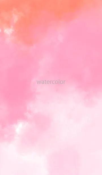 [LINE着せ替え] watercolor pink&orange 42の画像1