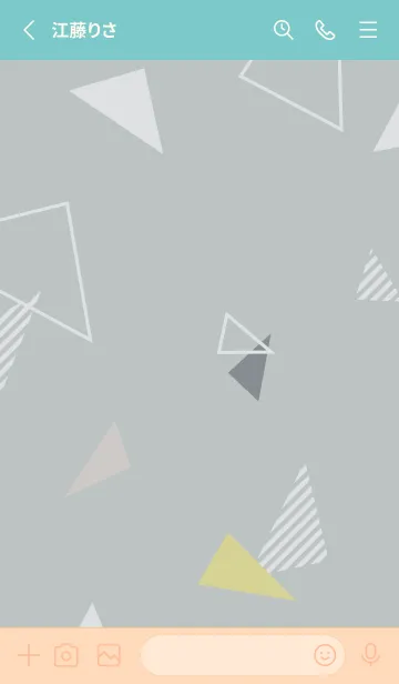 [LINE着せ替え] オシャレ 三角13の画像2