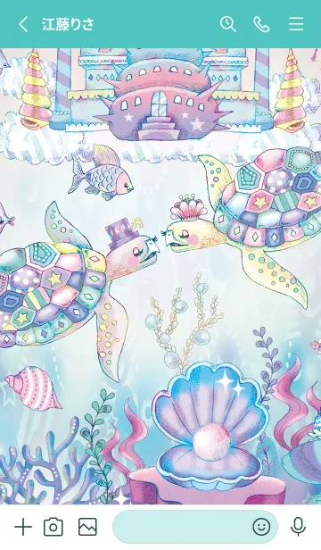 [LINE着せ替え] ECONECO 〜Sea Wedding〜の画像2