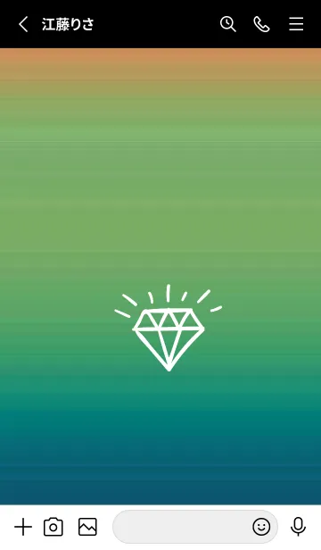 [LINE着せ替え] グラデーション ダイアモンド  268の画像2