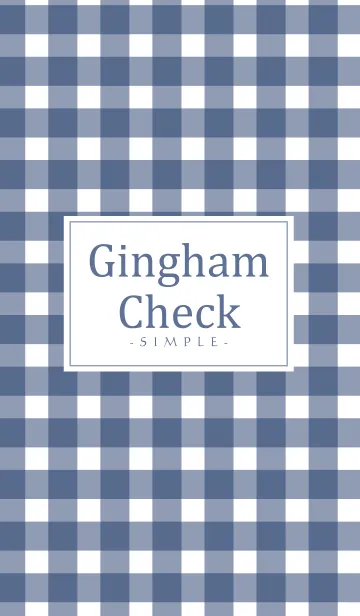 Gingham Check Navy - SIMPLE 15の着せ替えメイン画像