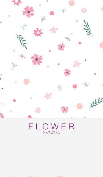 FLOWER WHITE -NATURAL- 13のLINE着せ替え