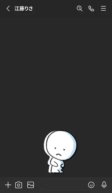 [LINE着せ替え] ブラック : まる 5の画像2