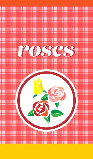 [LINE着せ替え] 3色の薔薇 赤と黄色の画像1