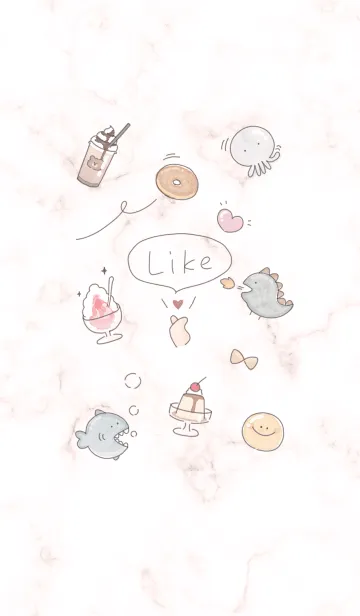 [LINE着せ替え] ゆるいイラスト♡babypink09_1の画像1