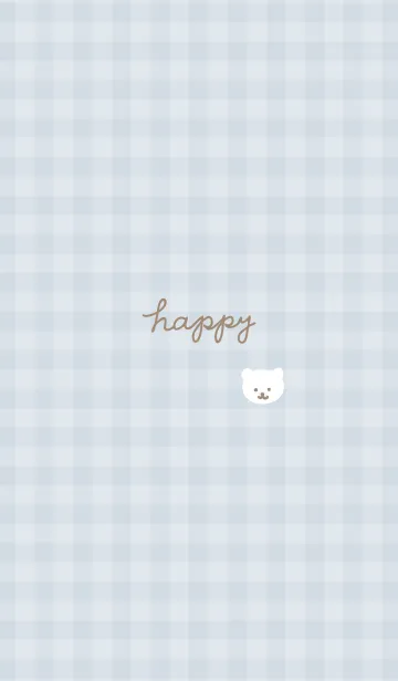 [LINE着せ替え] しろくま チェック12の画像1