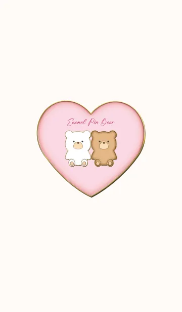[LINE着せ替え] Enamel Pin Bear 24の画像1