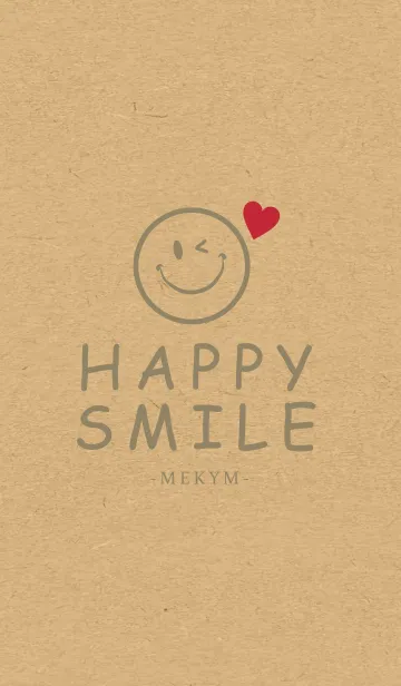 [LINE着せ替え] HAPPY SMILE KRAFT LOVE-MEKYM 44の画像1