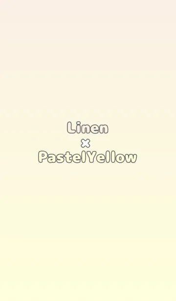 [LINE着せ替え] リネン★パステルイエロー.TKCの画像1