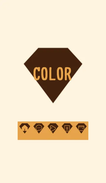 [LINE着せ替え] brown color Z29の画像1