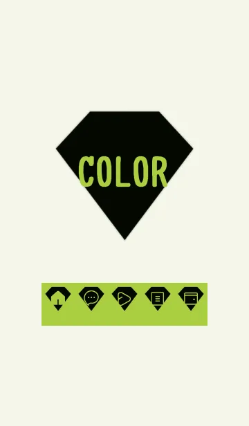 [LINE着せ替え] green color Z53の画像1