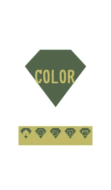 [LINE着せ替え] green color Z54の画像1