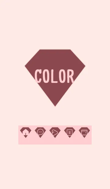 [LINE着せ替え] pink color Z27の画像1