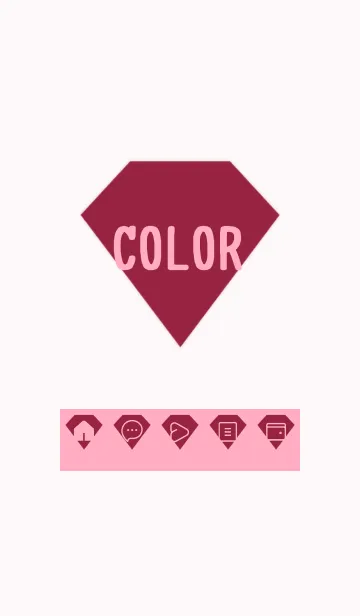 [LINE着せ替え] pink color Z29の画像1