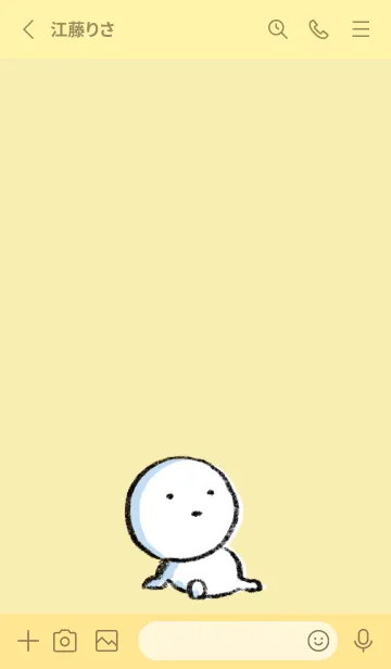 [LINE着せ替え] 黄色 : まる 6の画像2