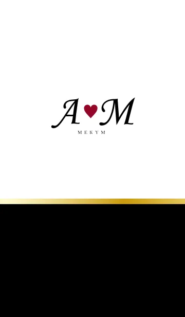 [LINE着せ替え] LOVE INITIAL-A&M イニシャル 3の画像1