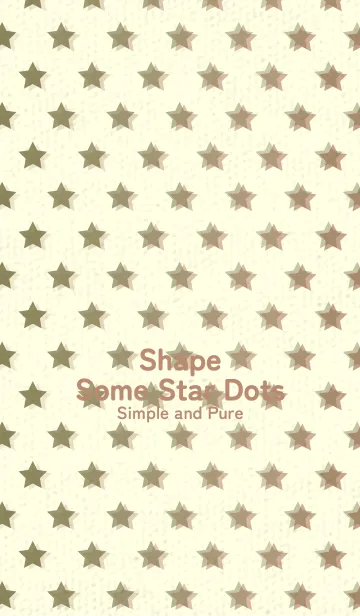 [LINE着せ替え] 星のドッドきせかえ 海松色の画像1