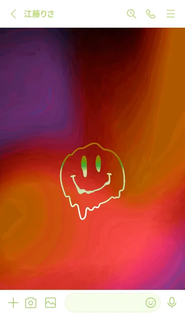 [LINE着せ替え] サイケデリック スマイル _60の画像2