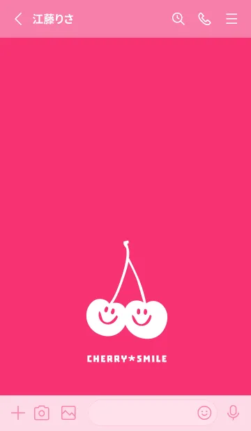 [LINE着せ替え] チェリー スマイル 216の画像2