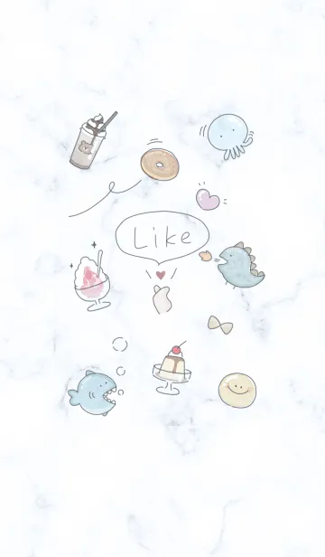 [LINE着せ替え] ゆるいイラスト♡blue15_1の画像1