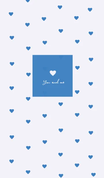 [LINE着せ替え] pattern_heart (blue:)の画像1