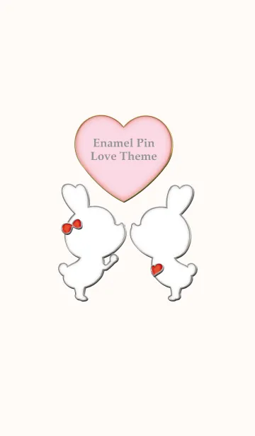 [LINE着せ替え] Enamel Pin LOVE Pair 58の画像1