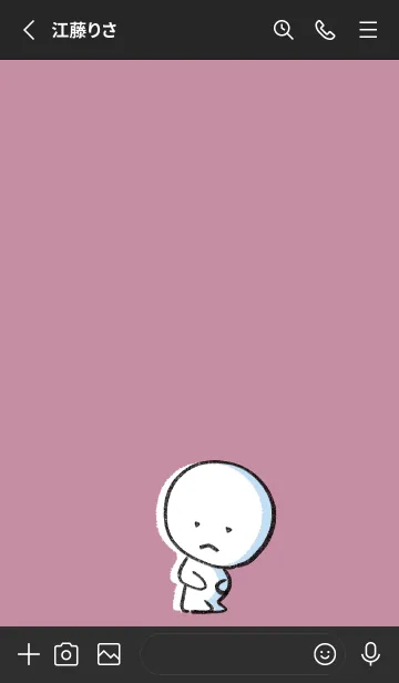 [LINE着せ替え] 黒とピンク : まる 5の画像2