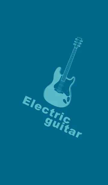 [LINE着せ替え] ELECTRIC GUITAR CLR マリンブルーの画像1