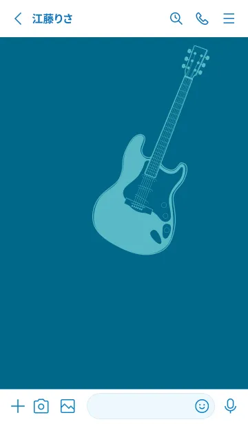 [LINE着せ替え] ELECTRIC GUITAR CLR マリンブルーの画像2