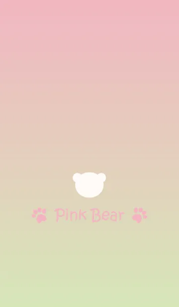 [LINE着せ替え] Small Bear *PINK+GREEN 2*の画像1