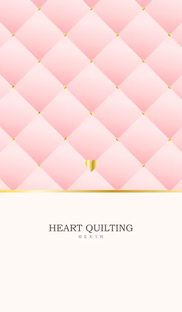 [LINE着せ替え] HEART QUILTING-PINK 26の画像1