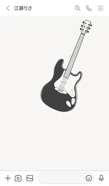 [LINE着せ替え] ELECTRIC GUITAR CLR パールホワイトの画像2