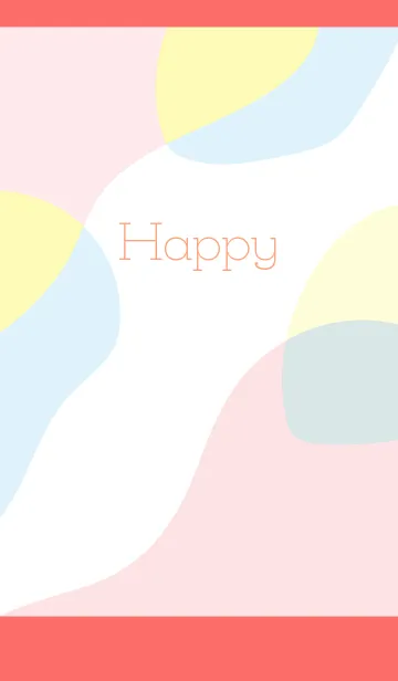 [LINE着せ替え] ゆがんだ円形 赤色の画像1