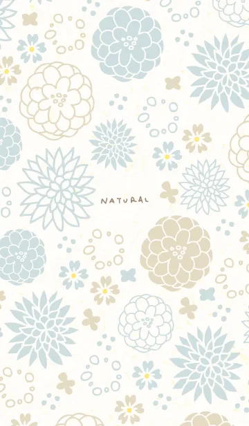 [LINE着せ替え] 北欧風 花 くすみカラー28の画像1