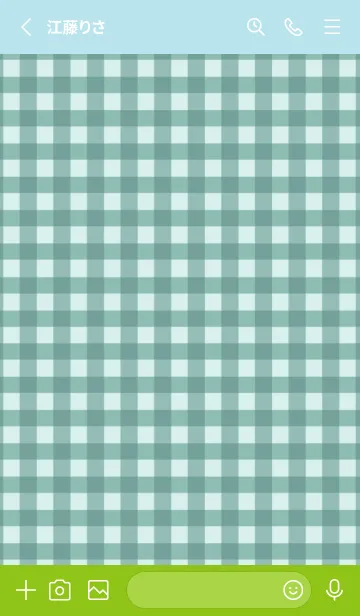 [LINE着せ替え] ザ ハート チェック .68の画像2