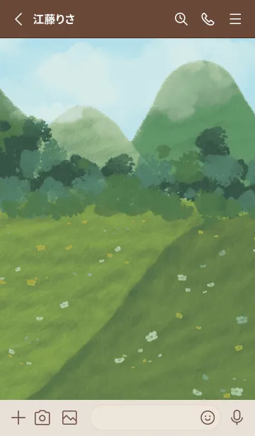[LINE着せ替え] mountains and flowersの画像2