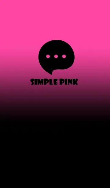 [LINE着せ替え] Black & Pink Theme V4 (JP)の画像1