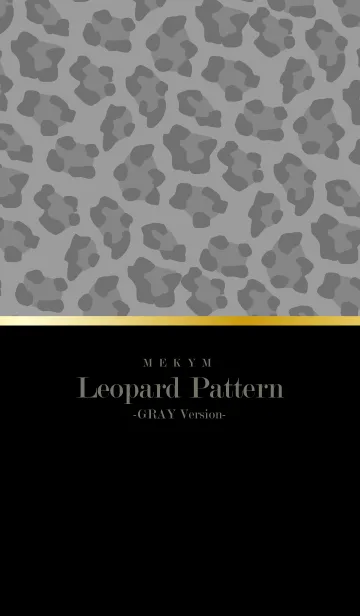 Leopard Pattern - BLACK GRAY 19の着せ替えメイン画像