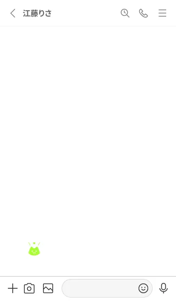 [LINE着せ替え] 小さな猫(ホワイト2-04)の画像2