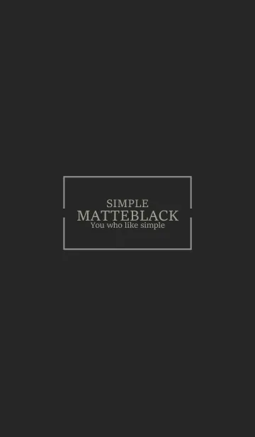 [LINE着せ替え] MATTE BLACK - SIMPLE 10の画像1