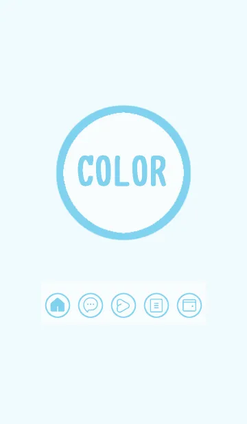 [LINE着せ替え] blue color A33の画像1